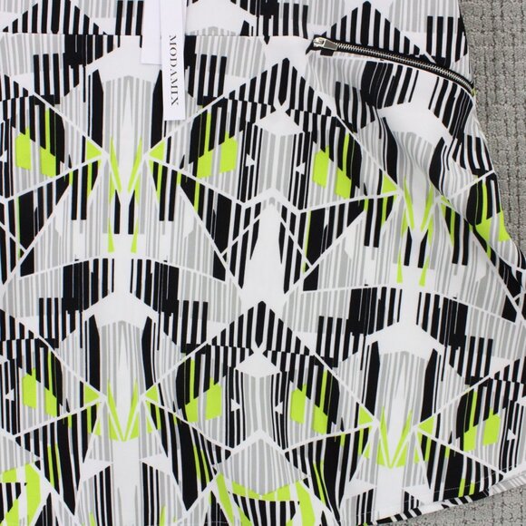 Modamix Skirt A Line Skirt Womens Sz 24W Multicolor Casual Geometric Pattern NWT - Picture 4 of 10